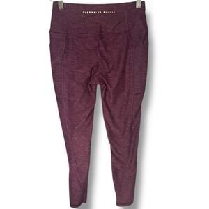 94. Victoria’s Secret High-Waisted Active Leggings – Maroon Heather – Size 4